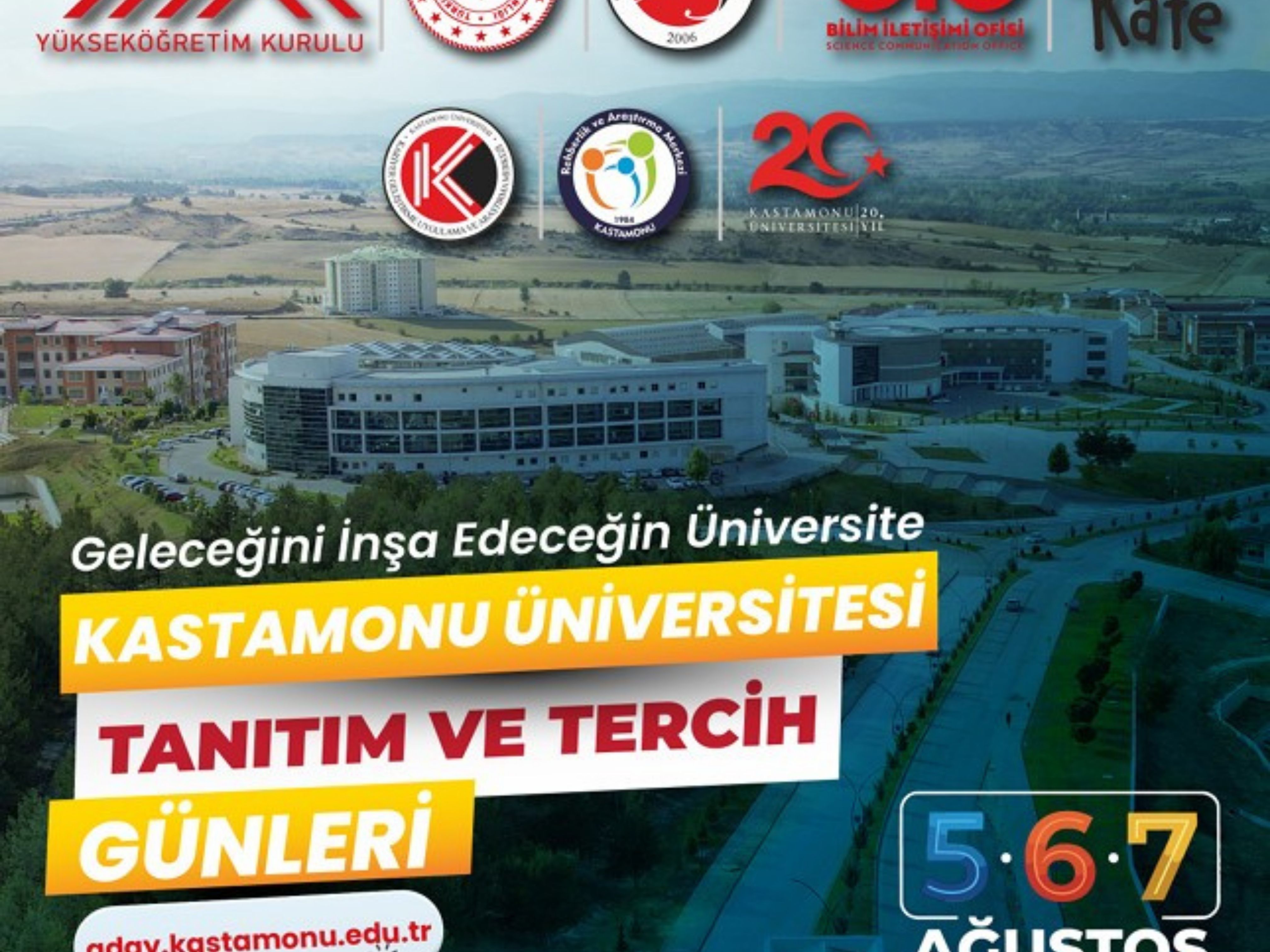 Kastamonu Üniversitesi Tanıtım ve Tercih Günleri 5-7 Ağustos 2026'da Başlıyor
